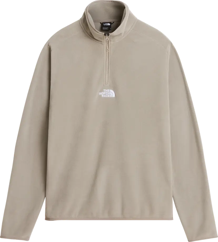 The North Face The North Face Men's Glacier 1/4 Zip Fleece - Embroidered Logo Stone Slab