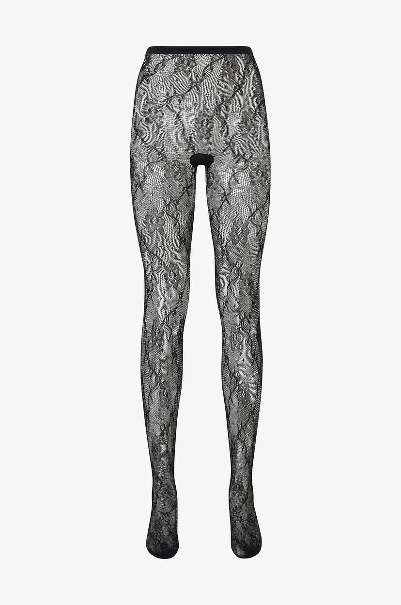 Swedish Stockings Strømpebukser Nova Lace Tights - Svart