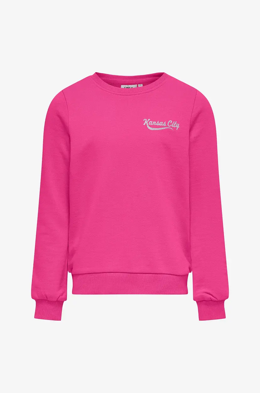 Kids Only Collegegenser kogSophie L/S O-neck UB Swt - Rosa
