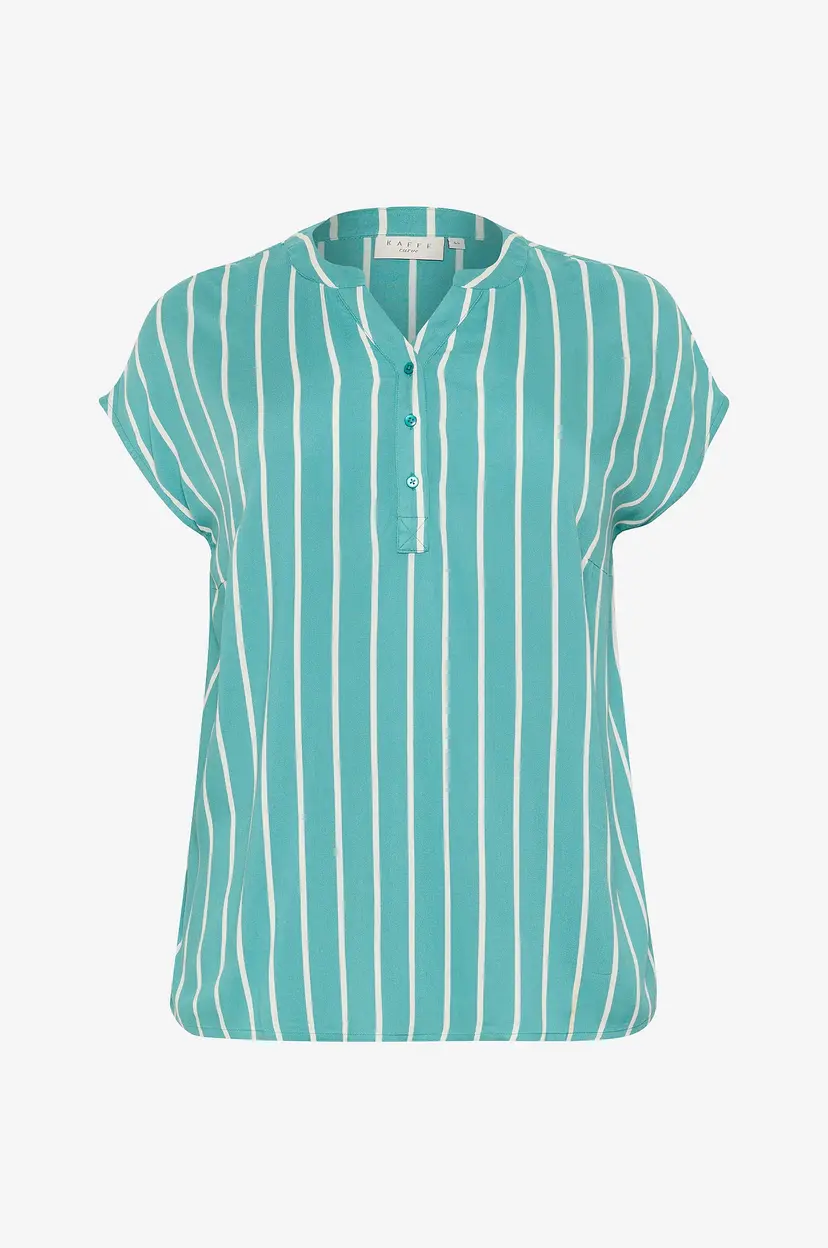 KAFFE Curve Bluse kcSida Wing Sl Blouse - Grønn