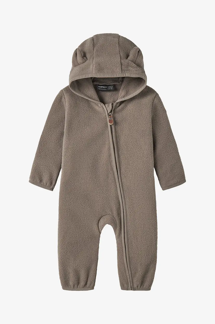 Name it baby Fleeceoverall nbnMeeko Fleece Suit Melange - Grå