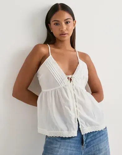 Vero Moda Vero Moda - Hvit - Vmtulle Singlet Top Wvn Exp