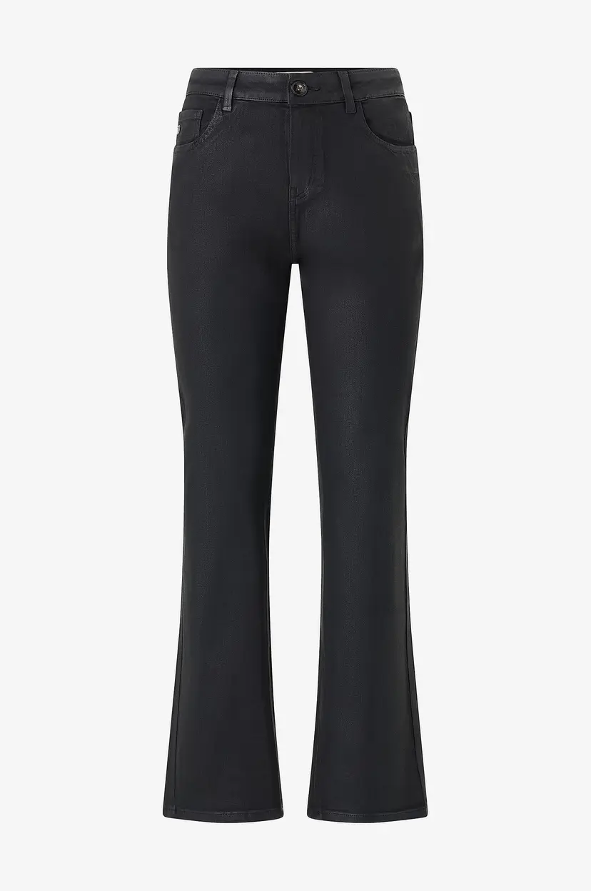 Mos Mosh Bukser MMAshley Coated Pant - Svart