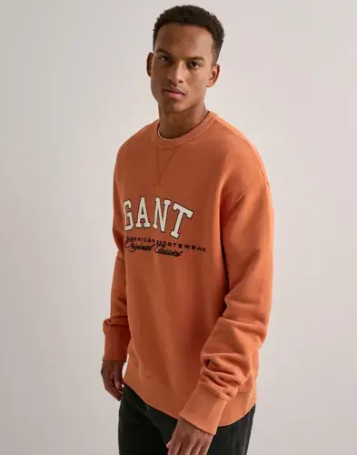 GANT Gant Graphic Sweatshirt Collegegensere Oransje