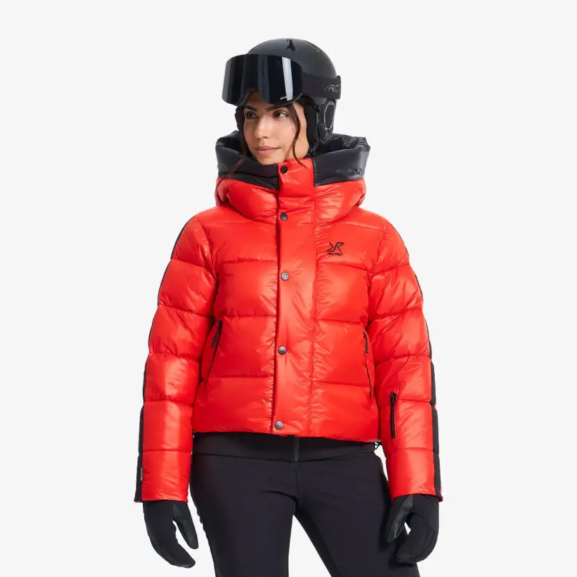 RevolutionRace Raise Puffer Ski Jacket Dame Aura Red