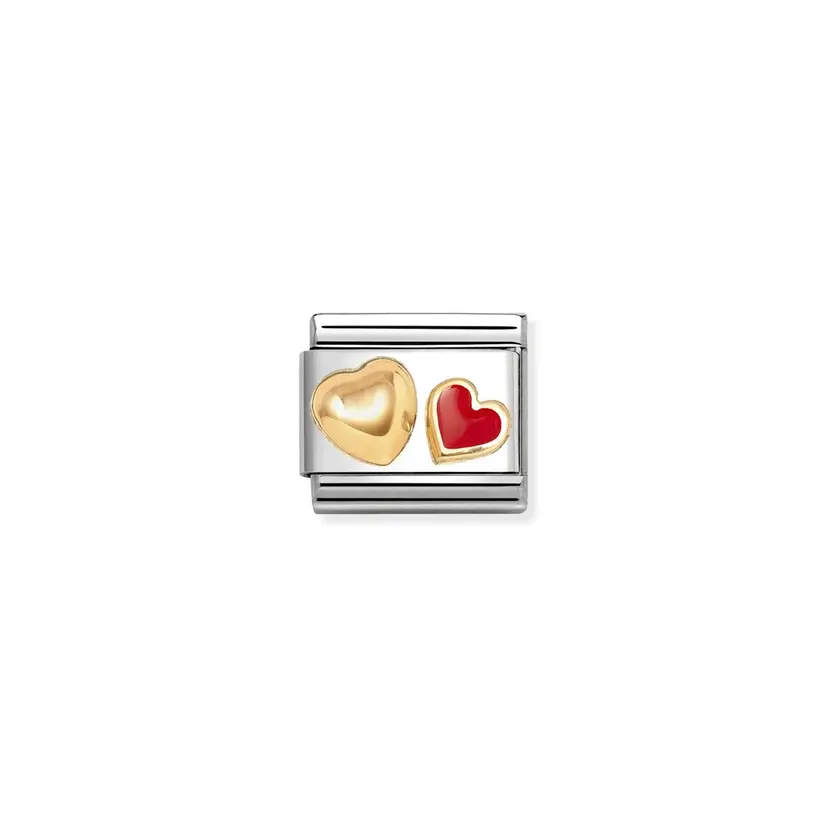 Nomination Red Heart Rounded Heart