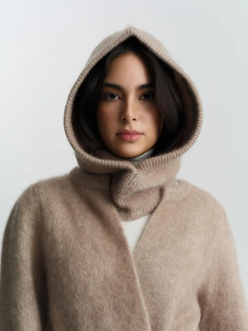 ella&il Kajsa Chunky Balaclava Hazel Beige