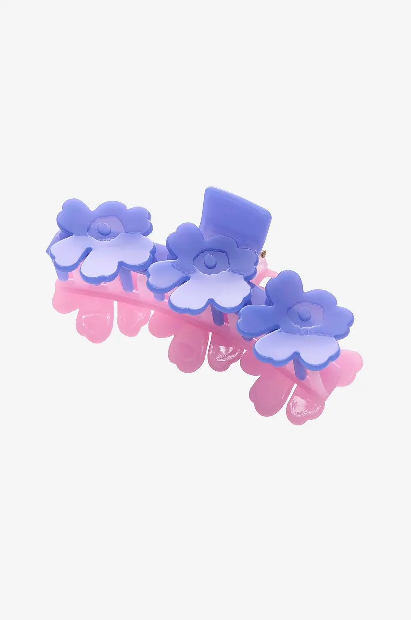 Marimekko Hårspenne Mini Unikko Hair Clip Two-Tone - Blå