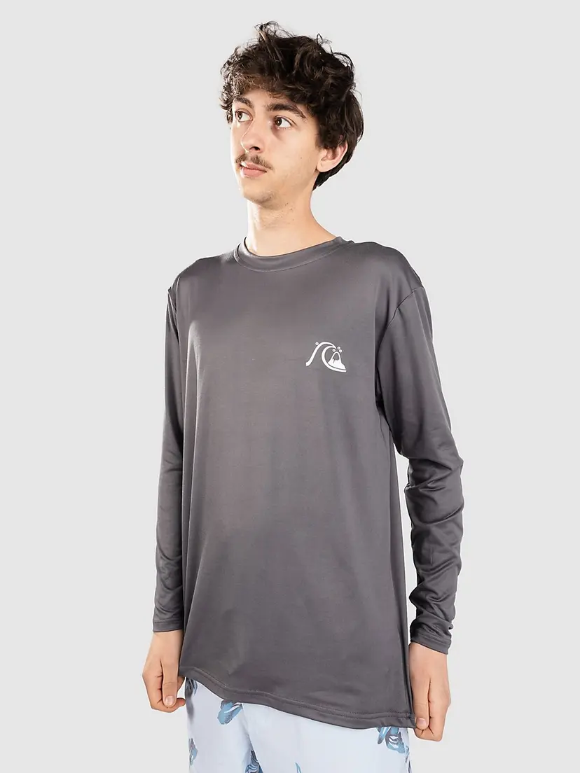 Quiksilver Quiksilver DNA Bubble Logo Longsleeve Lycra grå