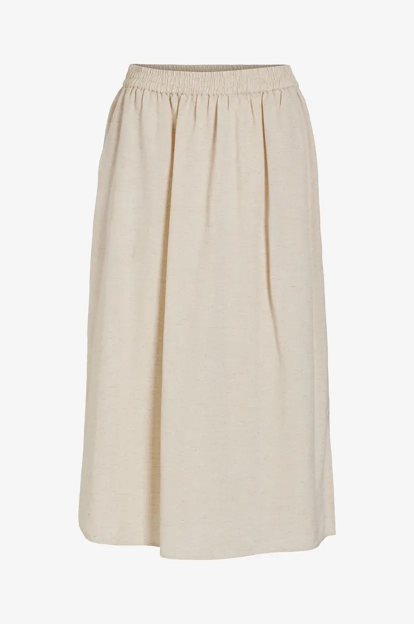 Vila Skjørt viPrisilla H/W Midi Skirt - Beige