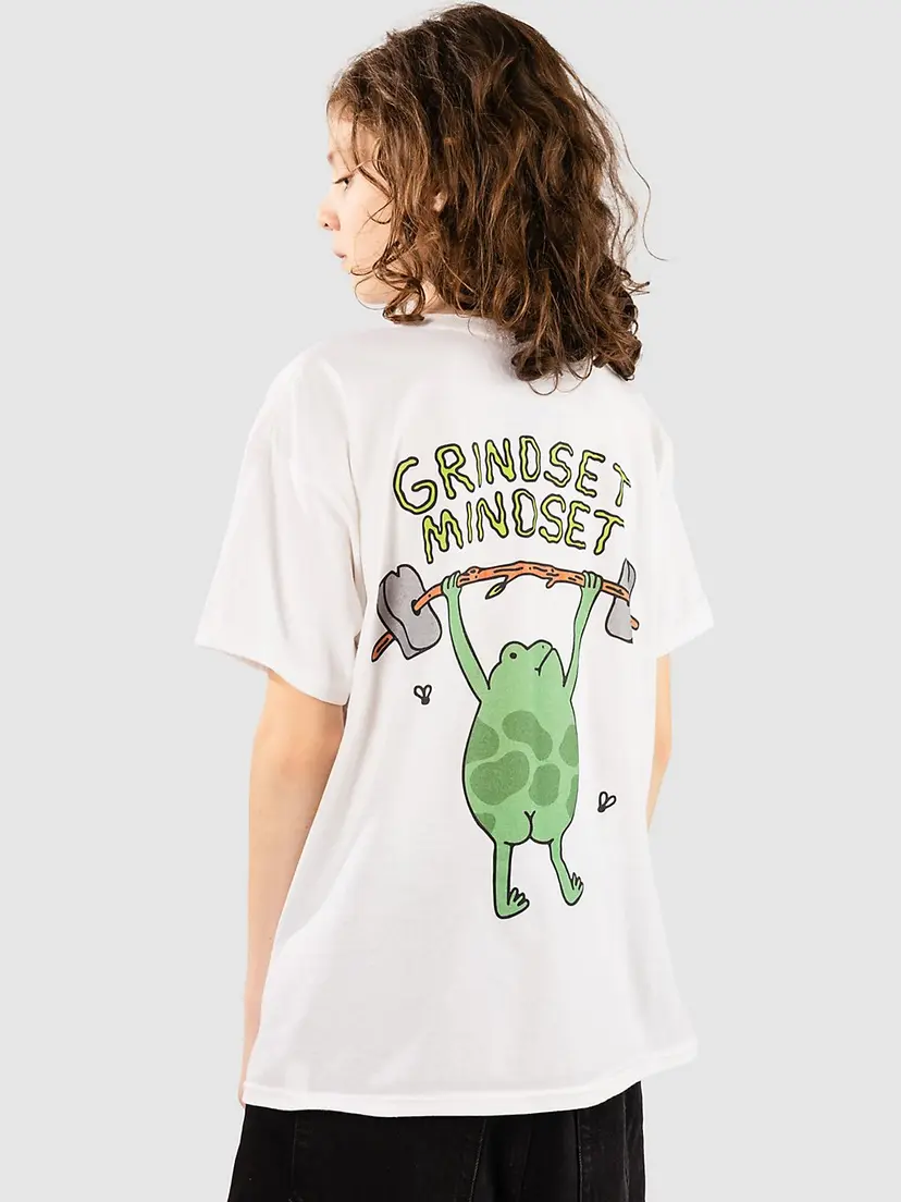 A.LAB A.LAB Grindset Mindset Kids T-skjorte hvit