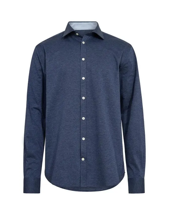 Gino Marcello Knitted shirt l/s modern fitting