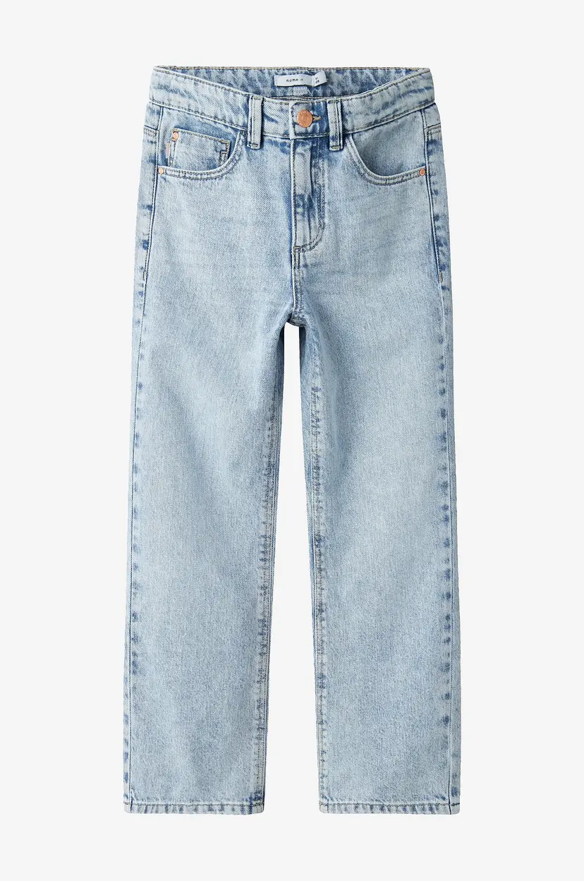 NAME IT Jeans nkfRose HW Straight Jeans 9222 - Blå