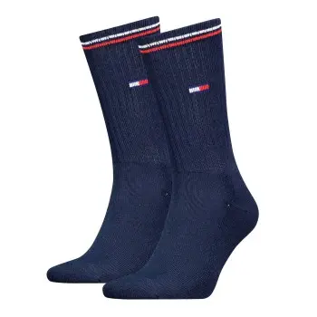 Tommy Hilfiger Tommy Uni TJ Iconic Crew Socks Strømper 2P Marine Str 39/42
