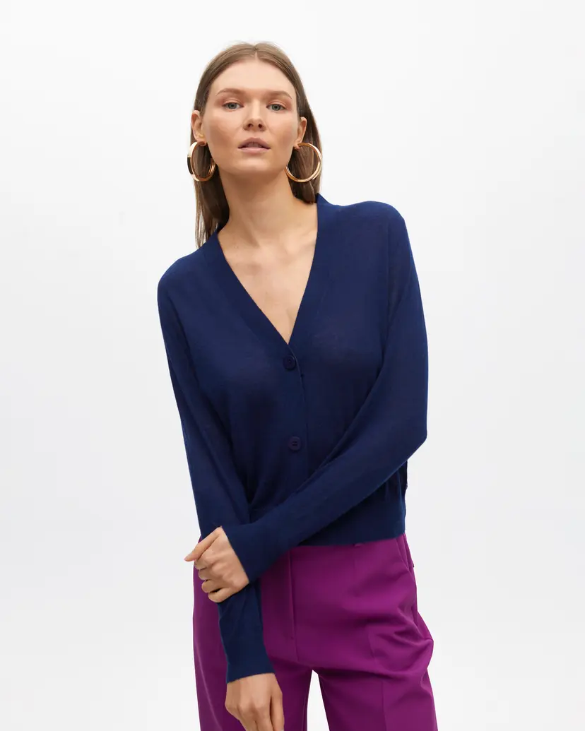 Maite by Lola Maite by Lola MF2511016 Blue Knitted coat
