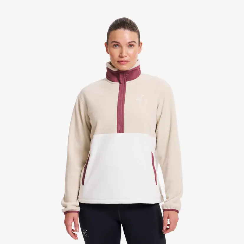 RevolutionRace Woodland Half-zip Fleece Dame Tofu/Peyote