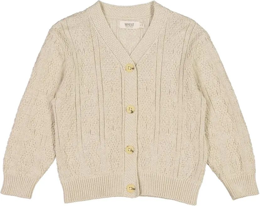 Wheat Wheat Knit Cardigan Perle Fossil (98 /3 år)