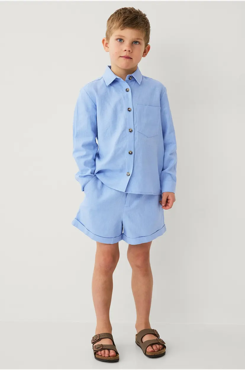 Ellos Collection Shorts i lin Martin Mini - Blå