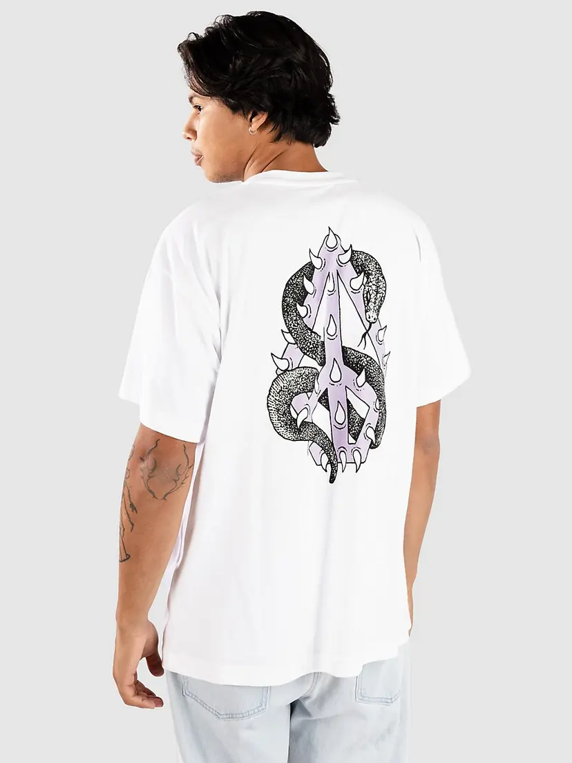 Volcom Volcom Snake Peace T-skjorte hvit