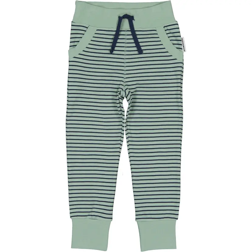 Geggamoja Trikåbyxor Grön/Navy - 134/140