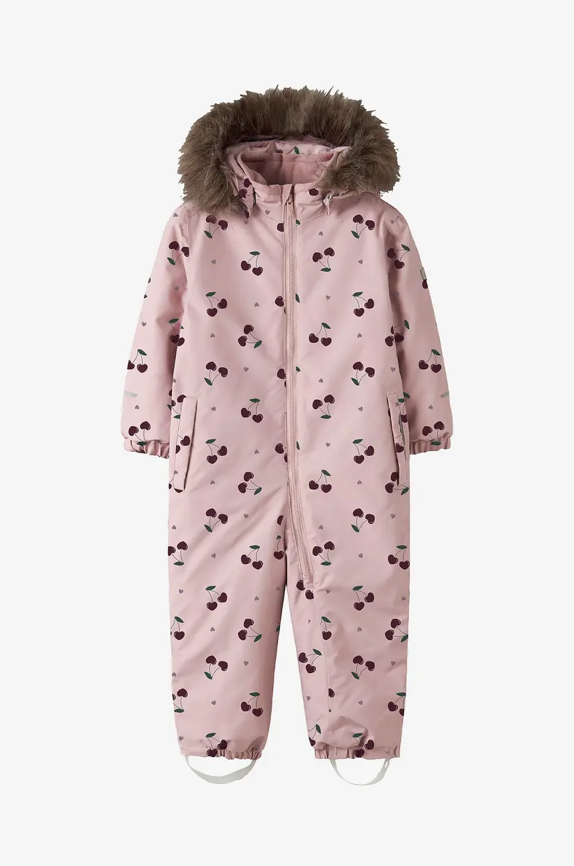 NAME IT Vinter-overall nmfSnow10 Suit Aop - Rosa