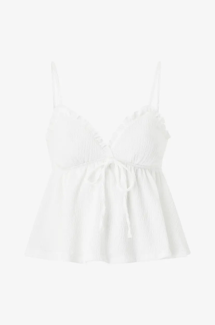 Gina Tricot Topp Cute Singlet - Hvit
