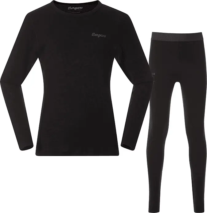 Bergans Bergans  Kids/Junior Allround Merino Baselayer Set Kids/Junior Black