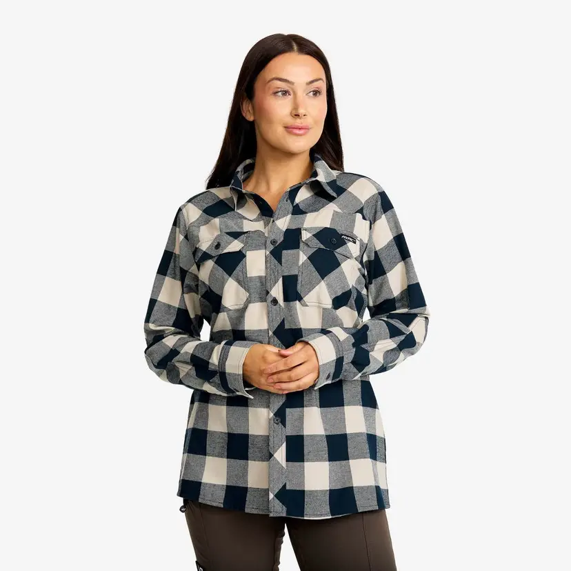 RevolutionRace Campfire Shirt Dame Blueberry/Peyote