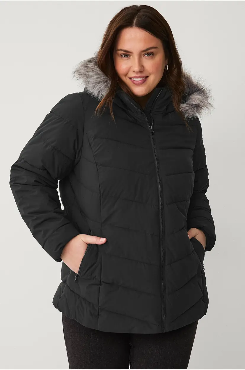 Zizzi Jakke caJulia L/S Jacket - Svart