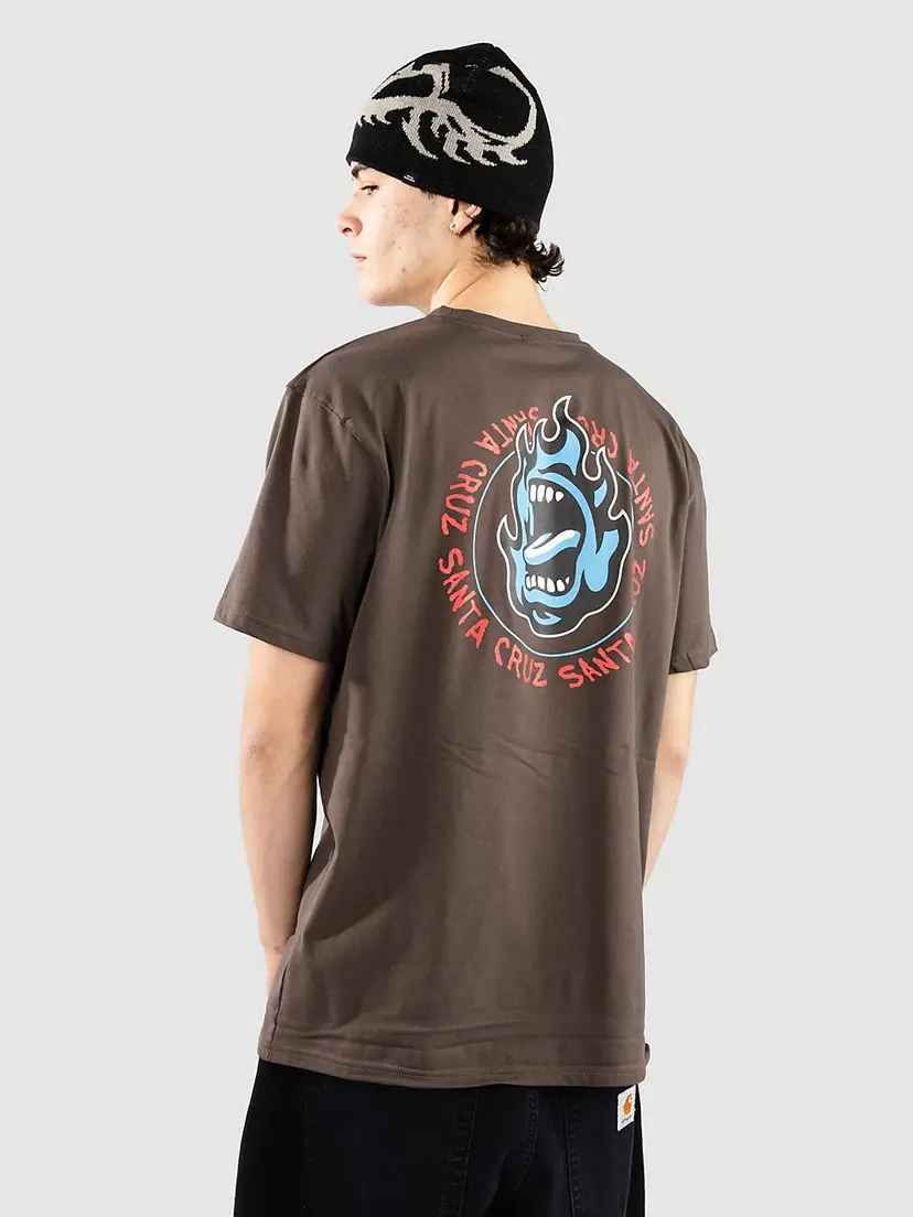 Santa Cruz Santa Cruz BT Ringed Screaming Flame T-skjorte svart
