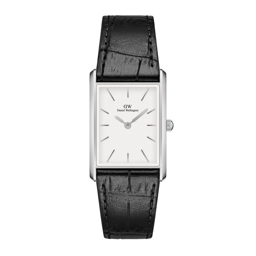 Daniel Wellington Silver 24x35mm Watch Bound Black Crocodile | DW