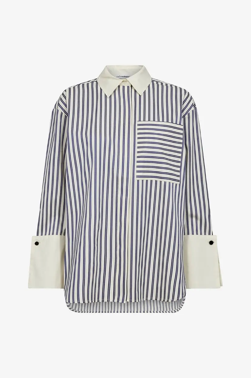 Co'couture Skjorte SamsonCC Stripe Cuff Shirt - Blå