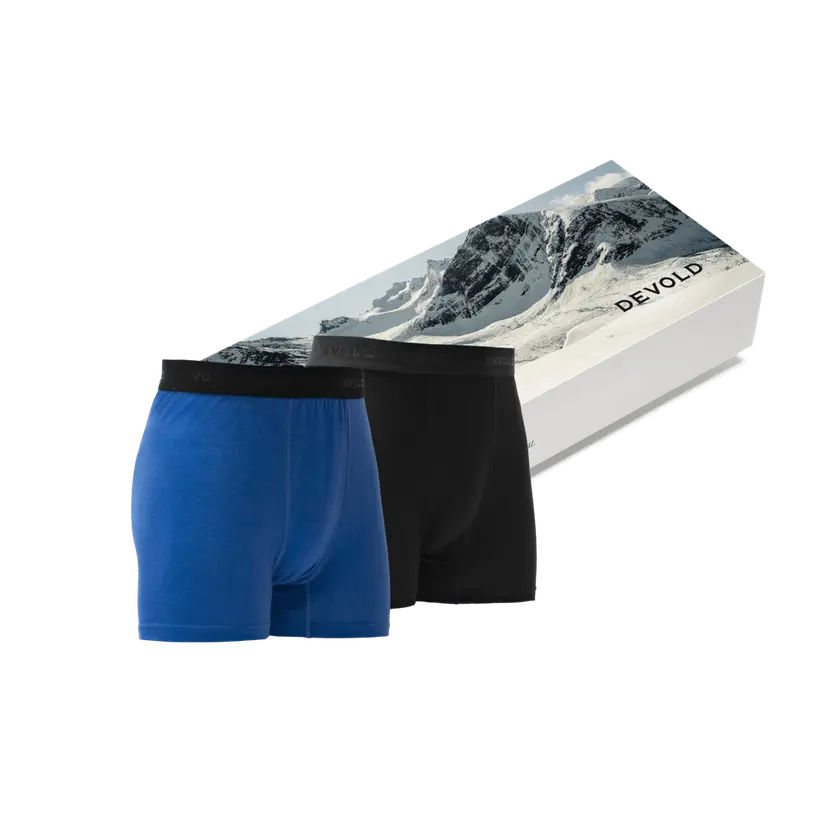 Devold Devold - Breeze Merino 150 Boxer Herre 2 Pack - Large - Svart