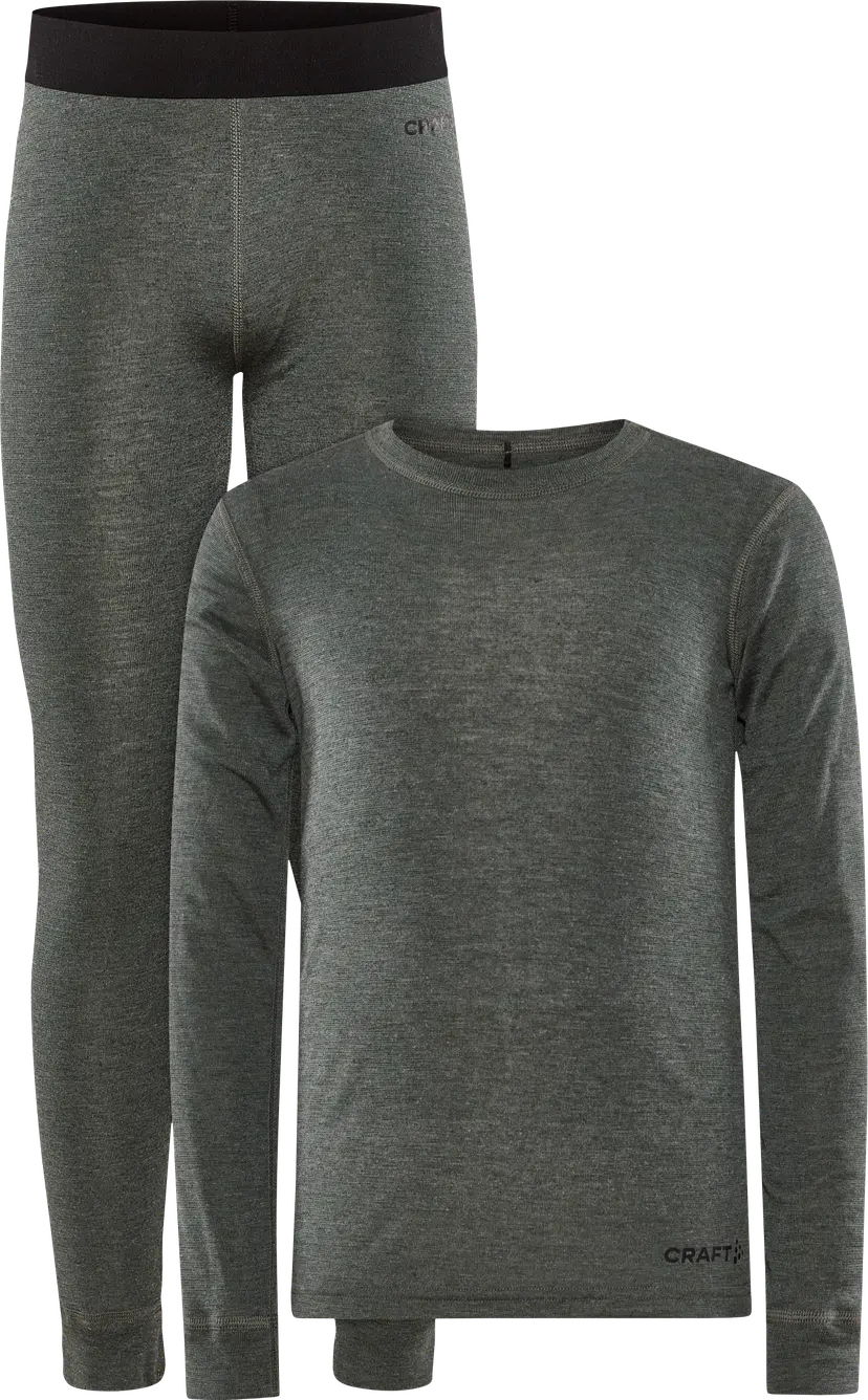 Craft Craft Juniors' Core Wool Merino Set Juniper-Melange