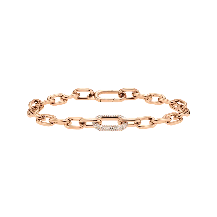 Daniel Wellington Rose Gold Bracelet Crystal Link | DW