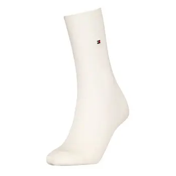 Tommy Hilfiger Tommy Hilfiger Strømper Women Premium Refined Rib Socks Offwhite Str 35/38 Dame
