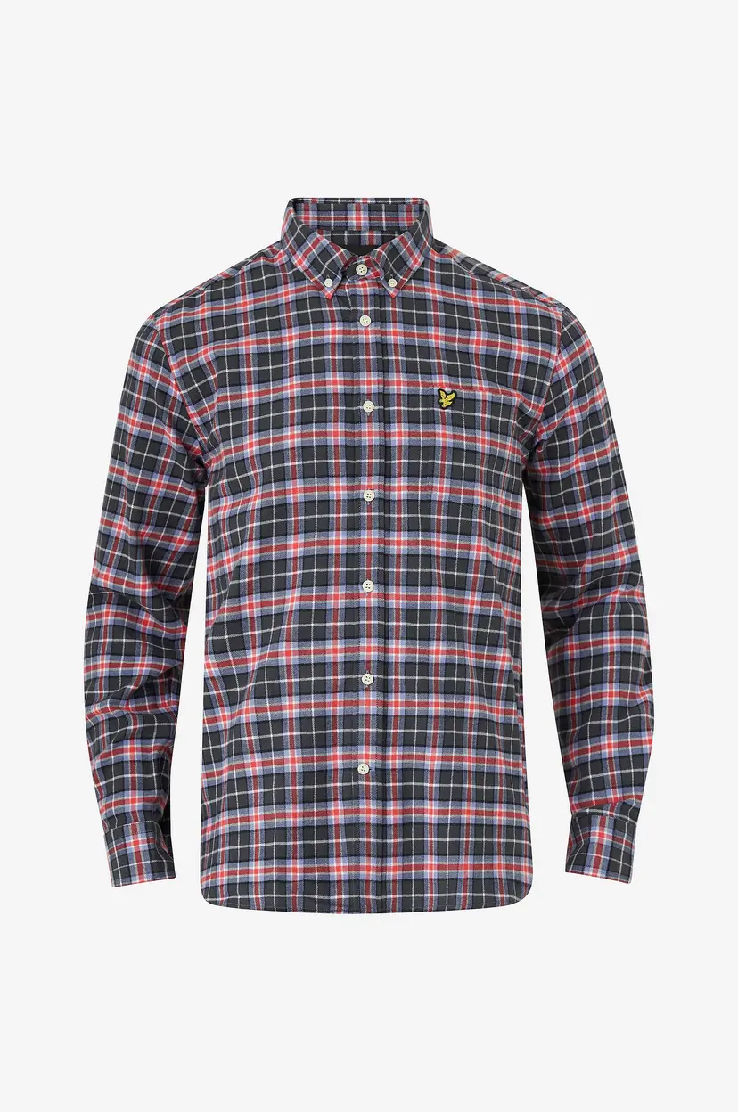 Lyle & Scott Skjorte Check Flannel Shirt - Blå