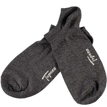 Topeco Topeco Strømper Men Sock Sneaker Bamboo Mørkgrå  Str 41/45 Herre