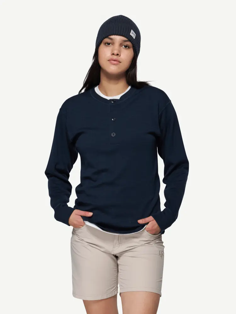 Devold Devold - Archive Henley Long Sleeves - Large - Blå
