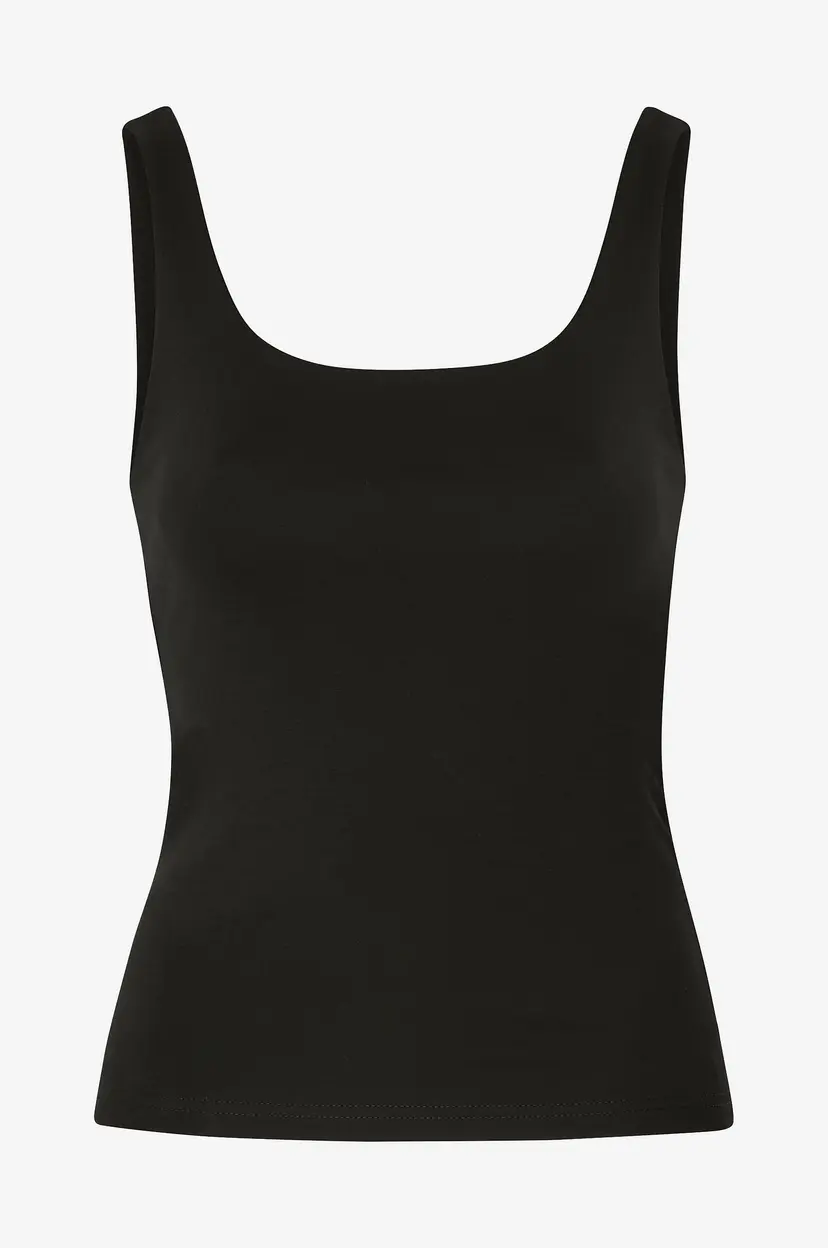 Bread & Boxers Singlet Tank Scoop Back - Svart