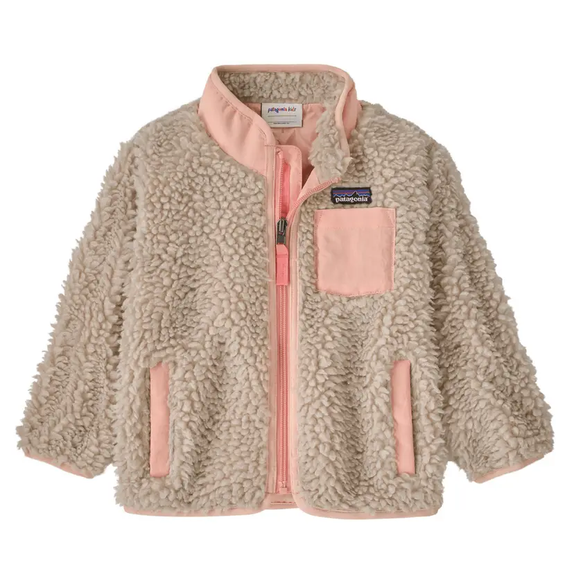 Patagonia Patagonia - Baby Retro-X Fleece Jacket Natural / Sunlit Pink