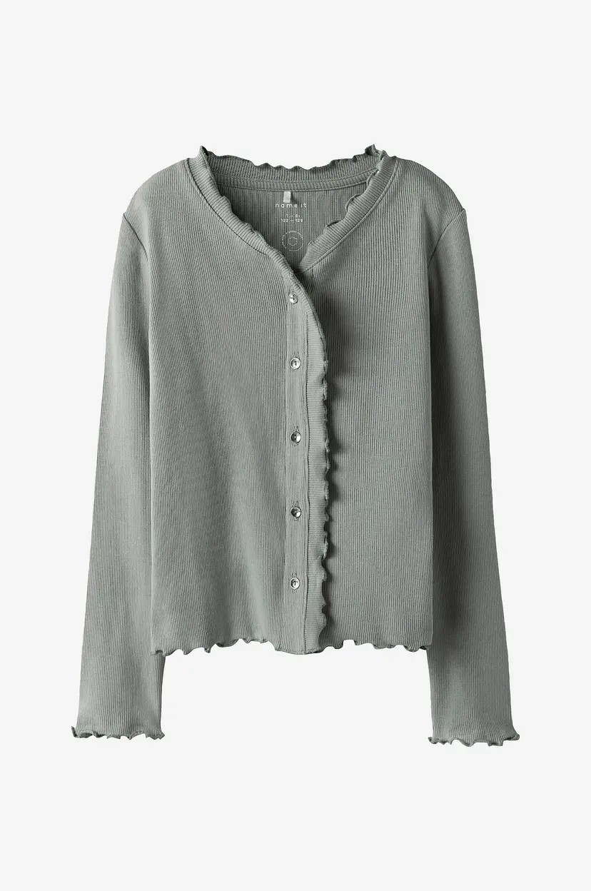 NAME IT Topp nkfBacdo LS Slim Short - Grå