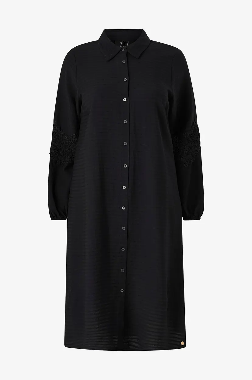 ZOEY Skjortekjole Vicky Shirt Dress - Svart