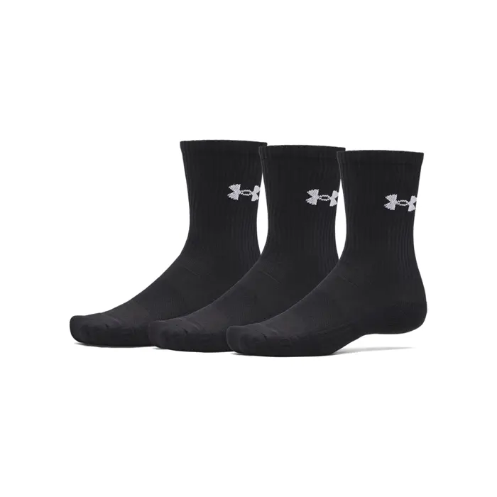 Under Armour Performance Sokker Crew Svart 3‑pakning