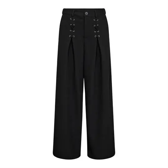 Co Couture Co' Couture - Luna Eyelet Wide Pant - Black