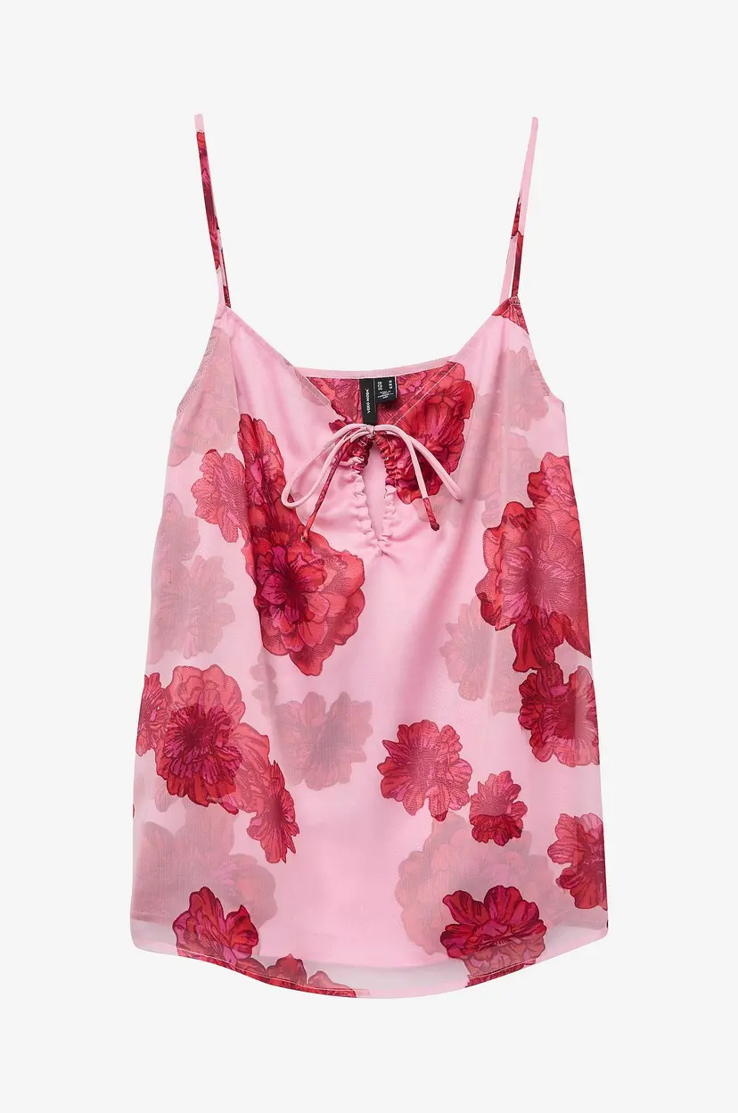 Vero Moda Topp vmThilda Teora SL Singlet - Rosa