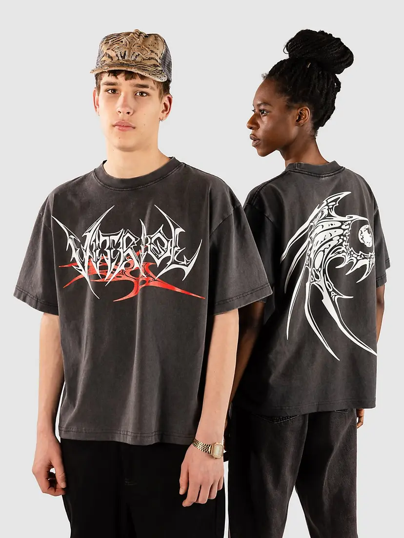 Vitriol Vitriol Cyberbones Cropped T-skjorte svart