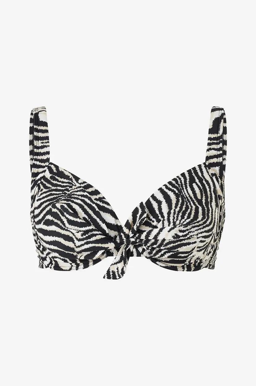 Panos Emporio Bikini-BH Zebra Electra Top - Svart