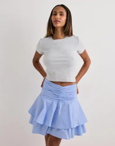 Neo Noir Neo Noir - Blå - Janie Poplin Skirt