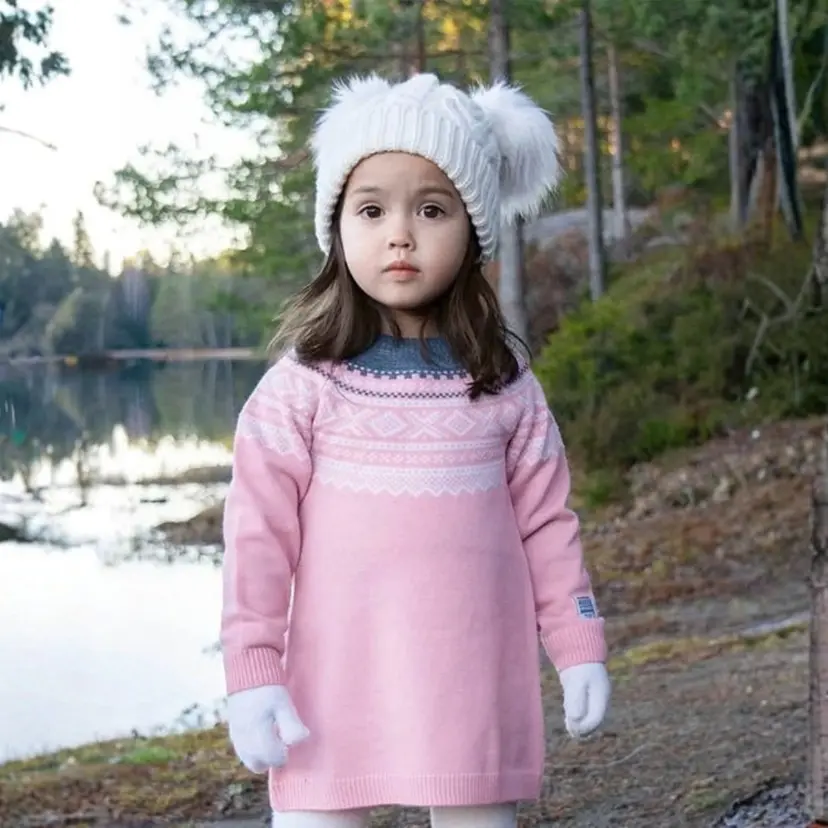 Marius Kids Marius Kids - Marius Ullkjole Rundstrikk Rosa